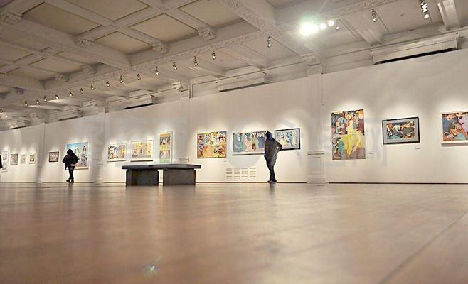 上海美术馆展览室图片