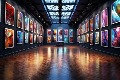 美术馆艺术馆画廊艺术展厅博物馆展厅摄影图 摄影