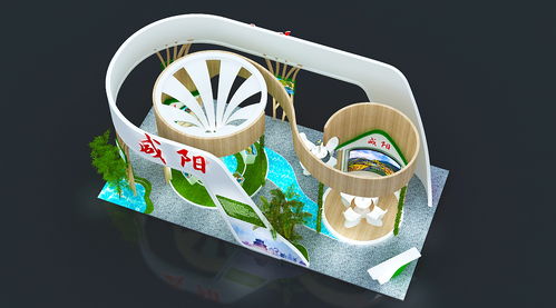 地方展位展会展台展览展点工装家装快闪店3d效果图设计